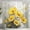 Yellow, variant on Retro Rustic Farmhouse Yellow Floral Shower Curtain, Yellow Oil Painting Floral Gray Leaves Bathroom Shower Curtains, Shower Curtain for Bathroom 12PCS Hooks, 72X72in