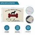 thumbnail image 6 of Black Red Buffalo Plaid Placemats Set of 4, Bones Cute Dogs Pets Placemats for Dining Table, Place Mats for Kitchen Tabletop, Waterproof Wipeable Dining Table Mats Set, 6 of 9