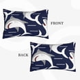 thumbnail image 4 of Bingfone Angry Shark Standard Size Pillowcase, Long Staple Pure Cotton Envelope Closure Pillow Cover,16"X24", 4 of 9