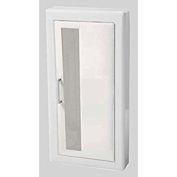 JL Industries 1017V10 Ambassador Cabinet-Vertical Duo Door-Primed Steel-Semi Recessed-3in Round Edge