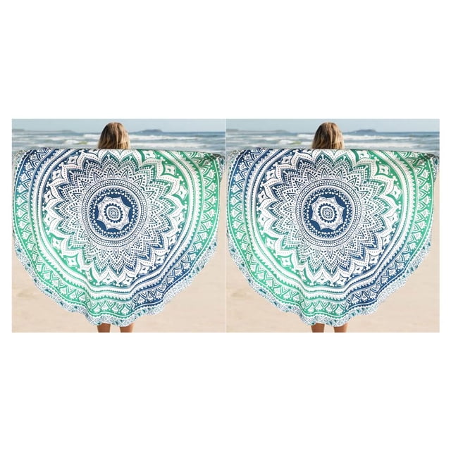Greeniant Mantel de gasa de color Fader, toalla de playa, tapete Type1 NO1