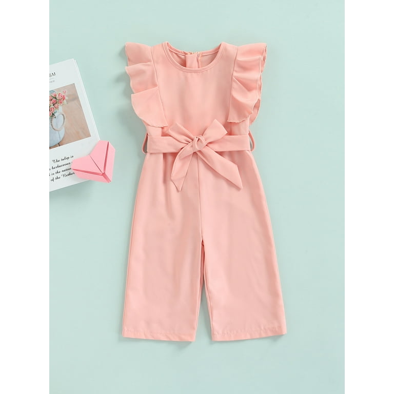 Casual Solid Flounce O Neck Straight Jumpsuits(3 colors) Casual Solid Flounce O Neck Straight Jumpsuits(3 colors)