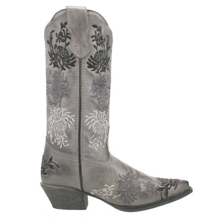 

Laredo Womens Sylvan Floral Embroidery Snip Toe Cowboy Casual Mid Calf Boo