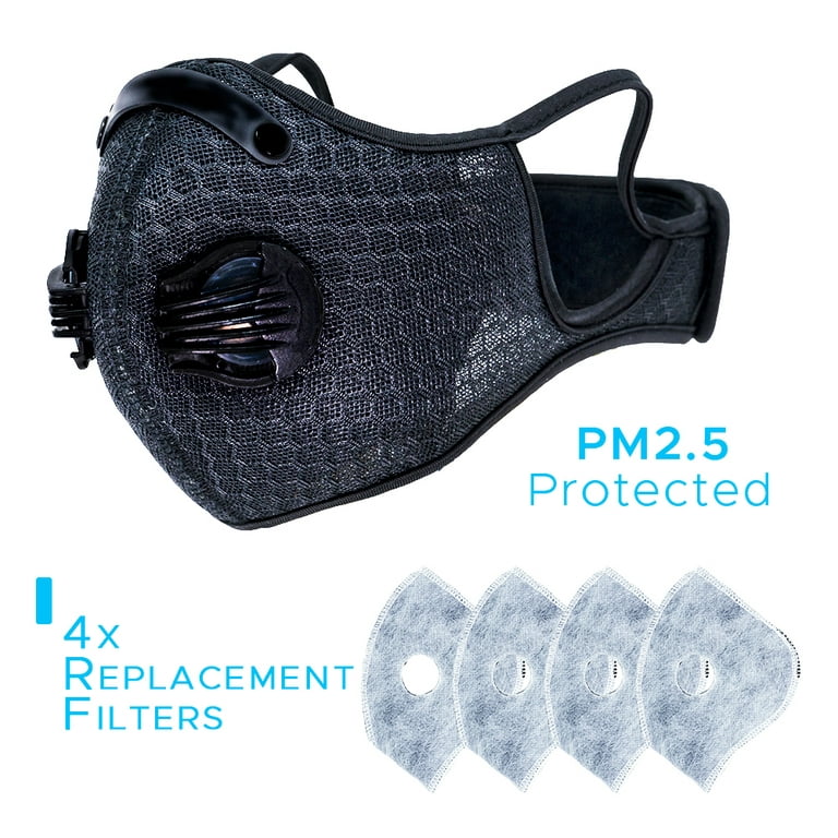 PM2.5 Reusable Dustproof Face Valve Activated Carbon Filters