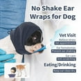 thumbnail image 3 of Dog Calming Hoodie No Shake Ear Wraps for Dogs Ear Protection Ear Dog Cover Muffs Dog Head Warp Anxiety Relief Dog Ear Wrap Head Cover The Grooming and Force Drying Dog Ear Protector, 3 of 6