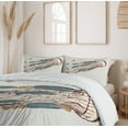 thumbnail image 6 of Ambesonne Jellyfish Duvet Cover Sets, Boho Feather Shells Fish, 2-Queen, Grey Beige Brown, 6 of 7