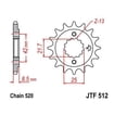 thumbnail image 2 of JT Steel Front Sprocket 16T for Street KAWASAKI ZX600E Ninja ZX-6 1993-2004, 2 of 4