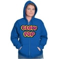 thumbnail image 3 of Cute Vintage Blow Pop Bubblegum Candy Zip Up Hoodie Men's Women's Brisco Brands M, 3 of 6