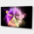 thumbnail image 2 of Purple Circle with Amazing Curves - Floral Canvas Art Print, 2 of 3