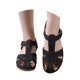thumbnail image 2 of MKLEKYY Sandalias de Plataforma para Mujer, Sandalias Retro de Verano Con Costuras, No Ligeras, de Talla Grande, Con Punta Redonda y Tacón de Cuña, Cómodas, 2 of 4