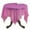 Fuchsia, variant on Fennco Styles Flocked Dot Design Organza Table Topper - One Piece - 10 Colors - 54" Square (Red)