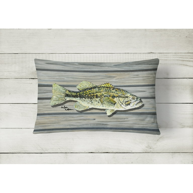 Largemouth bass pillow top