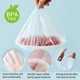 thumbnail image 5 of Bolsas para mantenimiento fresco, 100 Uds., cubiertas elásticas reutilizables para almacenamiento de alimentos, cubiertas de plástico para cuencos con bordes elásticos, cuenco de envoltura d, 5 of 5