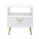 thumbnail image 2 of Mesa auxiliar Table Simple Relax de madera con almacenamiento, color blanco, 2 of 5