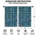 thumbnail image 2 of Blackout Kids Curtains,Math Equations Lab Tools Blue Pattern Childrens Insulated Curtains Set Of 2,Bedroom Essentials,Toddler Room Decor 42"x63", 2 of 5