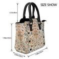 thumbnail image 3 of Isfahan Antique Central Persian Carpet Print Rivet Fashion One-Shoulder Women's Handbag Tote Bag, 3 of 6