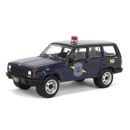 1/64 2001 Jeep Cherokee, Michigan State Police, Hot Pursuit Series 46 43040-E