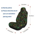 thumbnail image 4 of Naloa Pineapples Car Seat Covers 2PCs Front Car Seat Covers Universal fit for Most Cars SUVs and Trucks - 2 PCS, 4 of 5