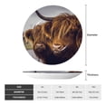 thumbnail image 2 of Honeii Portrait Of Cow With Its Baby Cow Print Elegant Bone China Decorative Plate, Porcelain Plate,Art Crafts,Ceramic Ornaments for Home Office Wall Decor-8in, 2 of 6