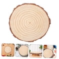 thumbnail image 5 of Los círculos de madera y los círculos de madera de corteza se utilizan para manualidades, mientras que las piezas de árbol se utilizan para manualidades de bricolaje, decoraciones de bodas r, 5 of 5
