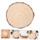 thumbnail image 5 of Los círculos de madera y los círculos de madera de corteza se utilizan para manualidades, mientras que las piezas de árbol se utilizan para manualidades de bricolaje, decoraciones de bodas r, 5 of 5