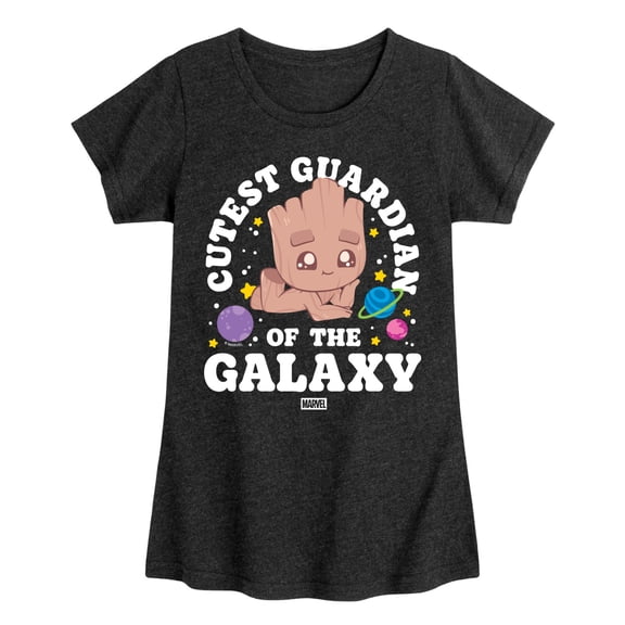 Guardians Of The Galaxy - Cutest Guardian - Youth Girls Fitted Short Sleeve T-Shirt