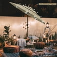 thumbnail image 2 of Yescom 9 Ft 3 Tier Patio Umbrella with Solar LED Crank Tilt Button Aluminum Yard Pool, 2 of 9