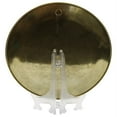 thumbnail image 4 of Natural Geo Staring Elephant Decorative Brass Accent Plate in Gold, 4 of 4