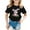 Black, variant on MIXUE Baby Girls Tops & T-Shirts Easter Bunny Children Cute Rabbit Round Neck Short Sleeve Casual Pullover Tee Shirts Streetwear,Black,18-24 Months