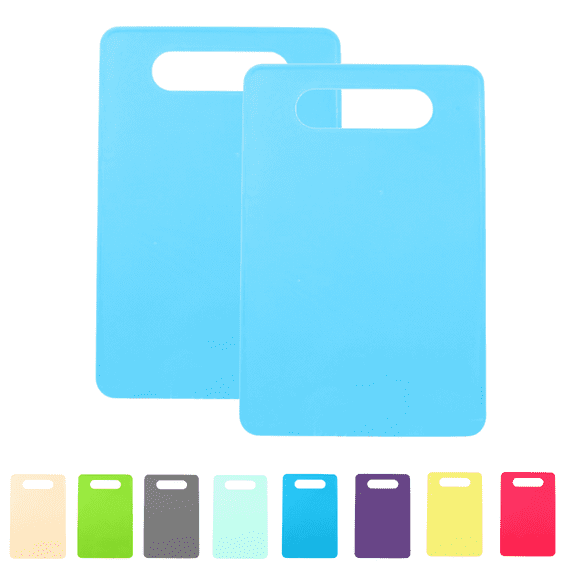 Plastic Cutting Board Set,2 Pack Small Boards, Dishwasher Safe, Small Cutting Boards for Kitchen, Dishwasher Safe, Flexible, Easy Grip Handle