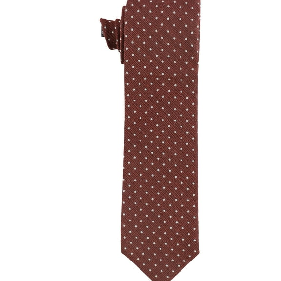 bar III Mens Dot Self-tied Necktie, Orange, One Size