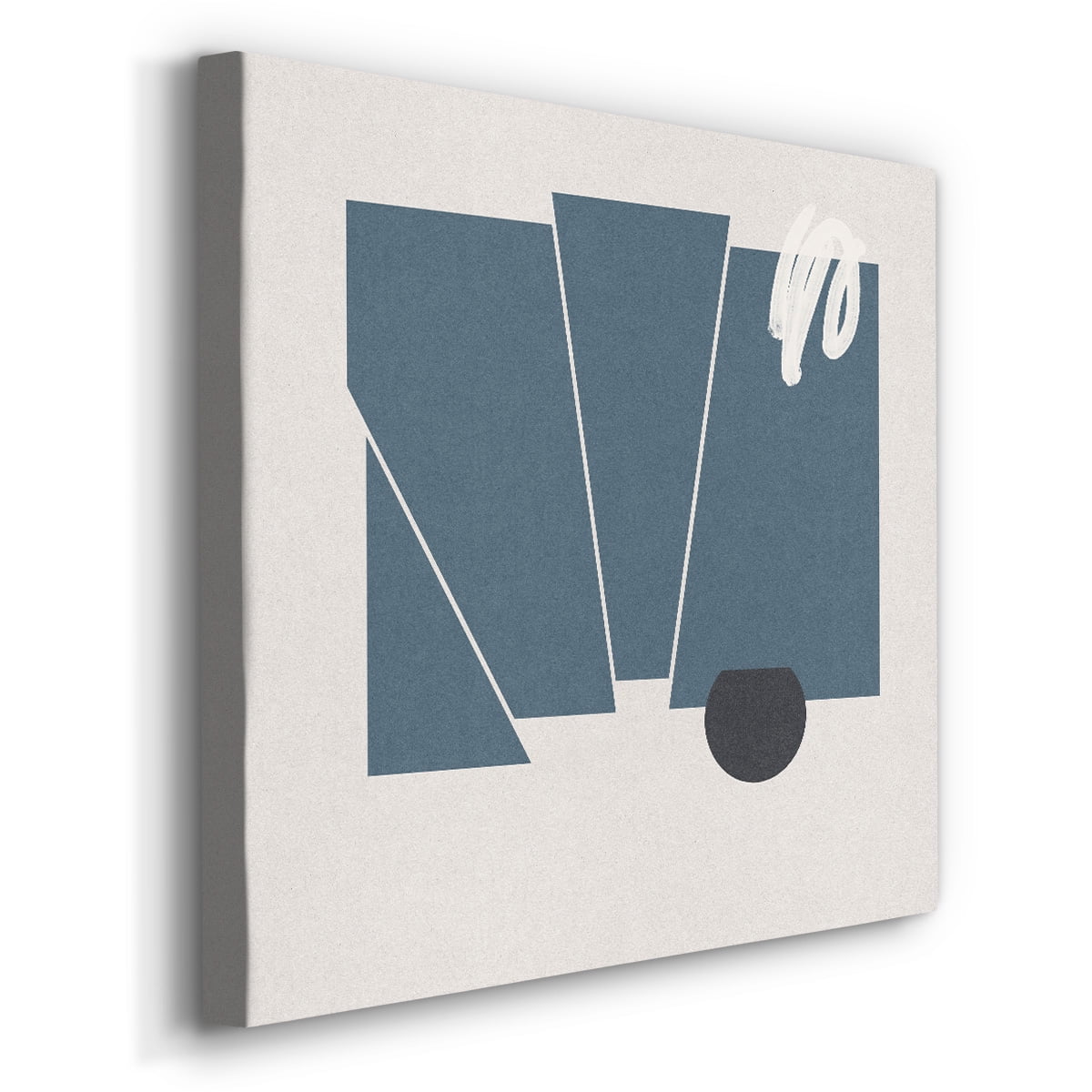 Wexford Home Blue Felt IV-Premium Gallery Wrapped Canvas, 40" x 40" - Ready to Hang