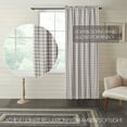 thumbnail image 3 of VHC Brands Annie Buffalo Check Farmhouse 84"x50" Panel Grey Rod Pocket Room Darkening Cotton Tie Back(s) Window Curtains, 3 of 6