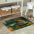 thumbnail image 7 of Fuzoiu Intellectual Frog Pond Print Door Mat Outdoor Indoor Welcome Mats, Front Doormat,Flannel Non Slip Durable Entrance Rugs for Front Door, Inside Outside Entry, Porch, Resist Dirt,16x24in, 7 of 7