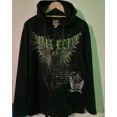 thumbnail image 2 of Sudadera con capucha y cremallera con estampado de letras de hip hop callejero retro de los años 90 para hombres y mujeres, sudadera holgada nueva con capucha Y2K Harajuku Punk Gothic, 2 of 5
