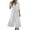 *White, variant on ClodeEU Women's V Neck 3/4 Sleeve Tiered Midi Dress,Casual Loose Flowy Beach Vacation Dress Black,Women's Plus L