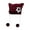 Red, variant on Mosey Japanese Style Cat Ear Beanie Hat Star Striped Print Knitting Hat Autumn Winter Plush Ball Pendant Warm Hat