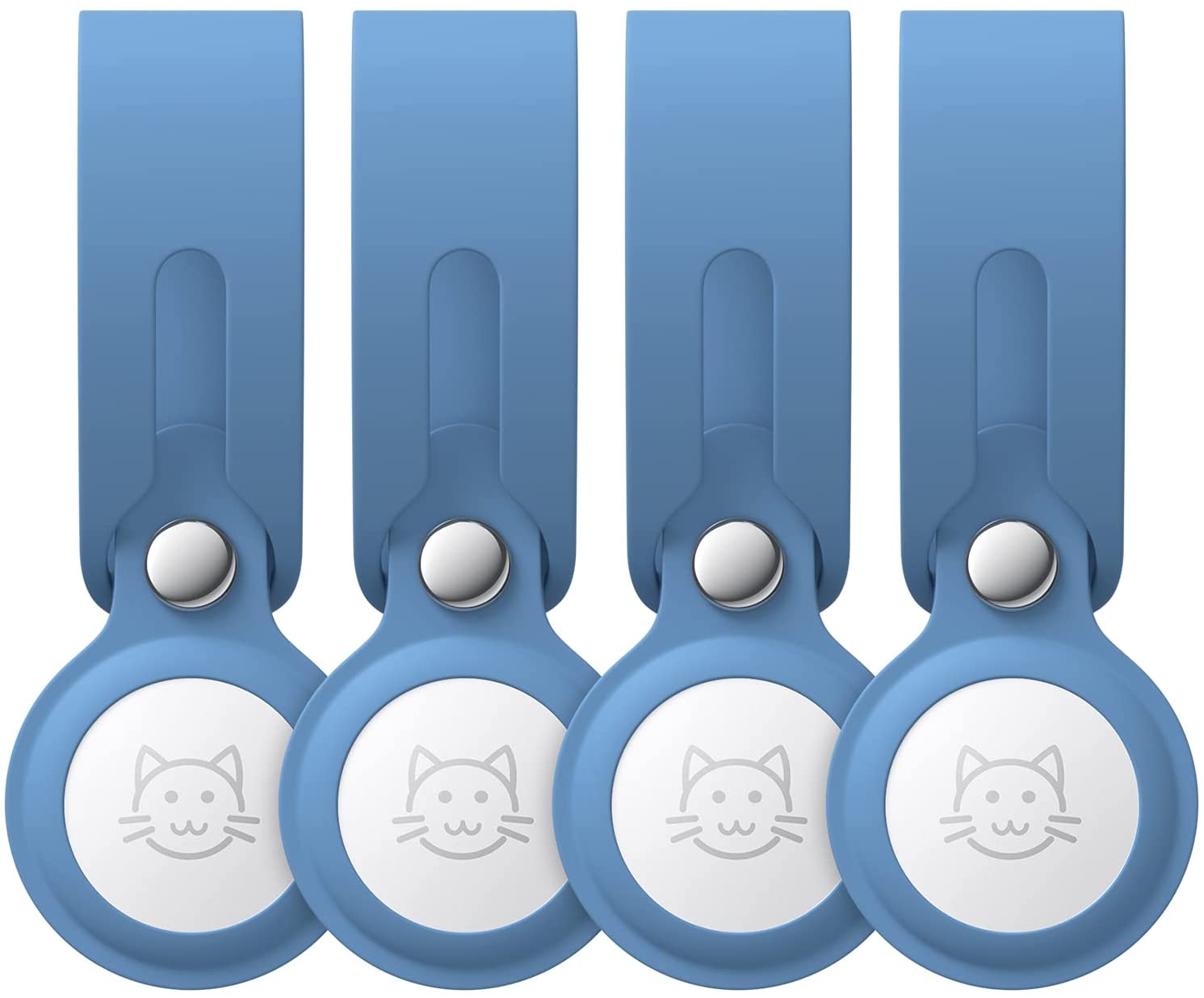 IYEFENG AirTag Case [4Pack], Silicone AirTag Loop, AntiCollision