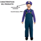 thumbnail image 3 of Disfraz Waluigi Plomero Morado FX Costumes Infantil Niño Talla 12 a 14 años, 3 of 5