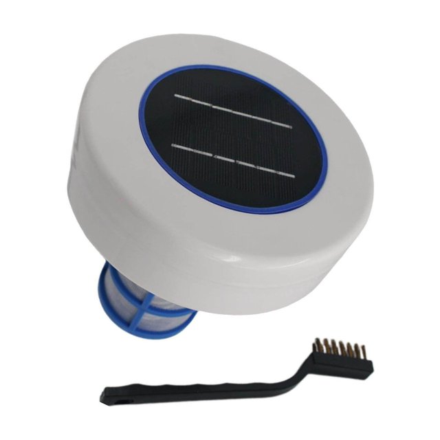 kurtrusly Solar Pool Ionizer Copper White Ion Swimming Pool Water Purifier Kill-Algae