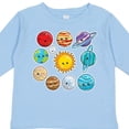 thumbnail image 4 of Inktastic Happy Sun Moon and Planets Boys or Girls Long Sleeve Toddler T-Shirt, 4 of 5