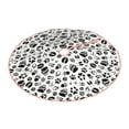 thumbnail image 2 of Bingfone Christmas Tree Skirt Mat Christmas Decoration Interior 36" -Black Footprints, 2 of 6