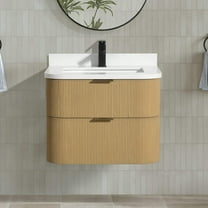 Chantal 30" Floating Bathroom Vanity Oak