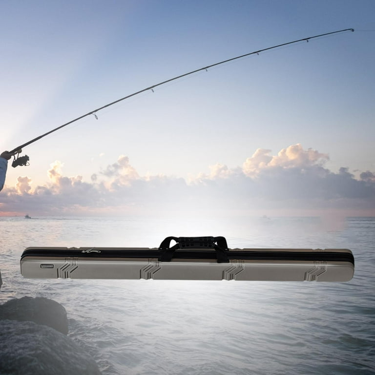 Sunnimix Fishing Rod Case Durable Fishing Tackle Travel Lightweight Fishing Pole Case Brown Sunnimix Fishing Rod Case Durable Fishing Tackle Travel Lightweight Fishing Pole Case Brown