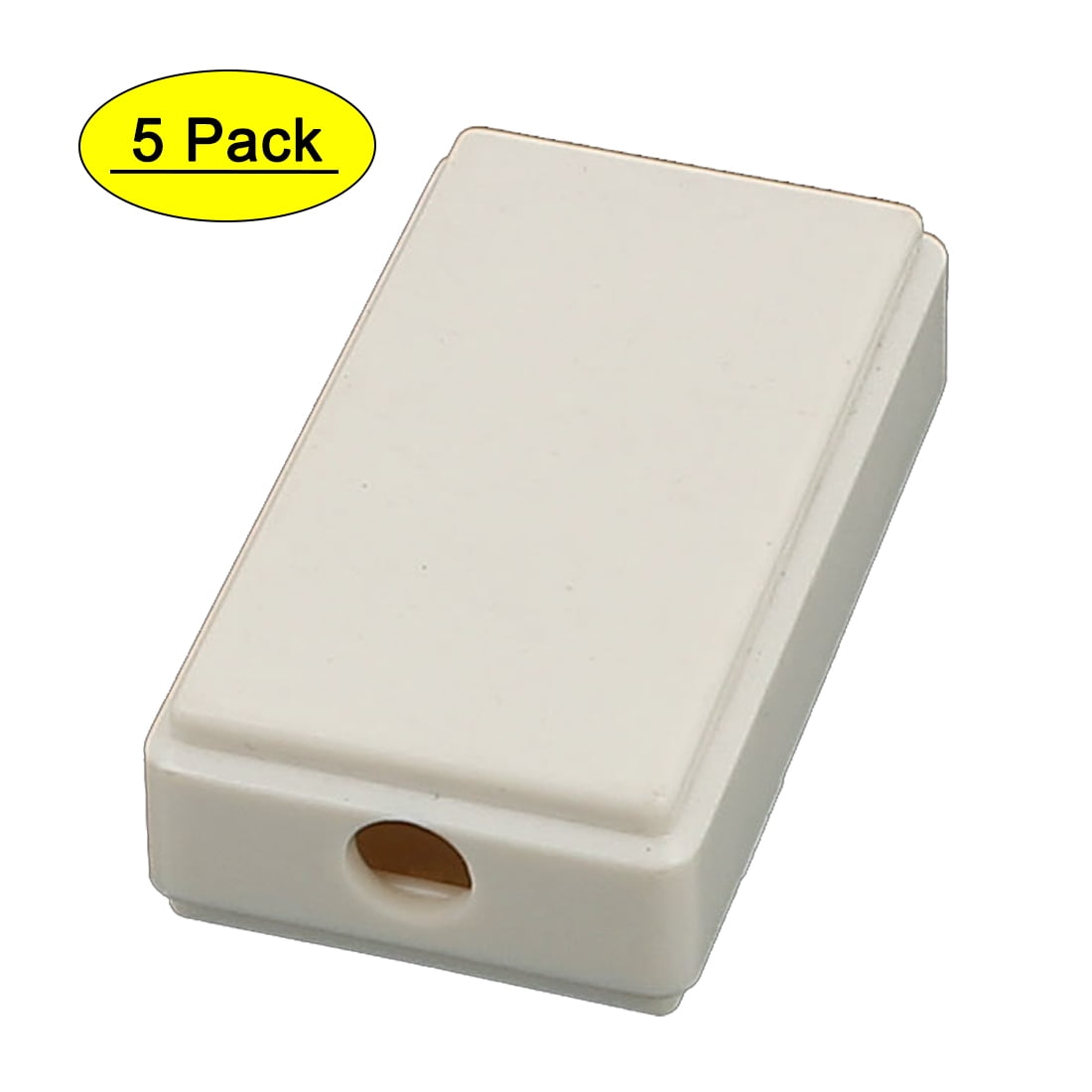 5pcs 49x27.5x14mm Terminal Case Enclosure DIY Beige Fireproof ABS Junction Box