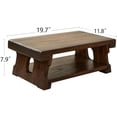 thumbnail image 3 of Japanese Folding Floor Table,Natural Brown Coffee Table,Wood Small Low Meditation End Table, Tatami Table for Bed,Living Dining Room$$Furniture, 3 of 9