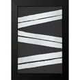 thumbnail image 2 of Lula Bijoux and Company 11x14 Black Modern Framed Museum Art Print Titled - BW Minimalist Zig Zag 2, 2 of 5