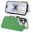 thumbnail image 6 of Wallet Case For Apple iPhone Air / 17 Pro / 17 Pro Max Series with Card Holder, PU Leather Kickstand Card Slots Screen Protector Included For iPhone 17 Series, Green Solid, 6 of 8