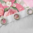 thumbnail image 4 of Homewish Girly Pink Monogrammed B Black Out Curtains for Women, Valentines Day Curtains Pack of 2 (42x63 Each), Spring Garden Rose Bedroom Curtains, Curtains Blackout Home Decor, 4 of 6