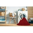 thumbnail image 2 of Ahgly Company Machine Washable Indoor Round Contemporary Ferrari Red Area Rugs, 7' Round, 2 of 7